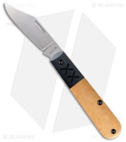 Case Crossroads XR Barlow Slip Joint Knife Tan Richlite Black G-10 (2.5" Satin)