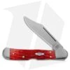 Case Pocket Knife Dark Red Bone Peach Seed Jig CopperLock (61549L CS) 31946