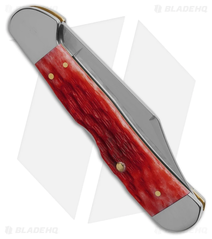 Case Pocket Knife Dark Red Bone Peach Seed Jig CopperLock (61549L CS) 31946 3 Case Pocket Knife Dark Red Bone Peach Seed Jig CopperLock (61549L CS) 31946 - Image 3