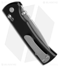 Chaves Redencion Drop Point X-Lock Knife Black Aluminum (3.25" SW D2) -Knife Craft Store Chaves Drop Point Crossbar Lock Knife Black Aluminum SW D2 BHQ 211870 td side large