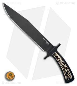 Cold Steel Drop Forged Bowie Fixed Blade Knife (9.5" Black) 36MK -Knife Craft Store Cold Steel Drop Forged Bowie Fixed Blade Knife 6.75 Black 36MK BHQ 121214 LS Bottlecap large