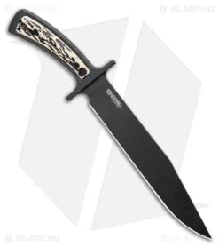 Front Page -Knife Craft Store Cold Steel Drop Forged Bowie Fixed Blade Knife 6.75 Black 36MK BHQ 121214 LS Spien large