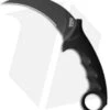Cold Steel Karambit Steel Tiger Fixed Blade Knife Black (4.75" Black)