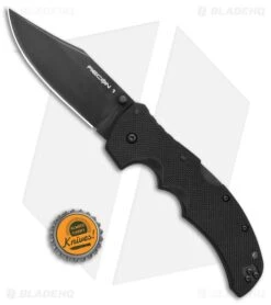 Cold Steel Recon 1 Clip Point Lockback Knife G-10 (4" Black CPM-S35VN) 27BC -Knife Craft Store Cold Steel Recon 1 clip point black G10 black BHQ 80754 er bottlecap jr large