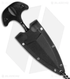 Combat Ready Neck Knife Fixed Blade (1.375" Black) CBR112 -Knife Craft Store Combat Ready Neck Knife Black CBR112 BHQ 103037 jr sheath large