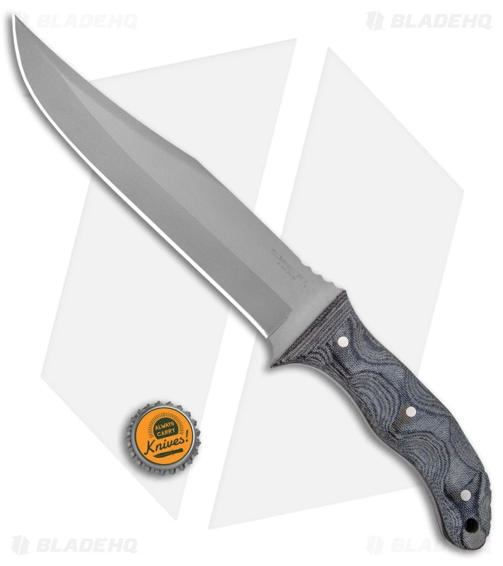 Condor Belgian Bowie Fixed Blade Knife Micarta W/ Leather Sheath (7.7" BB) 4 Condor Belgian Bowie Fixed Blade Knife Micarta W/ Leather Sheath (7.7" BB) - Image 4