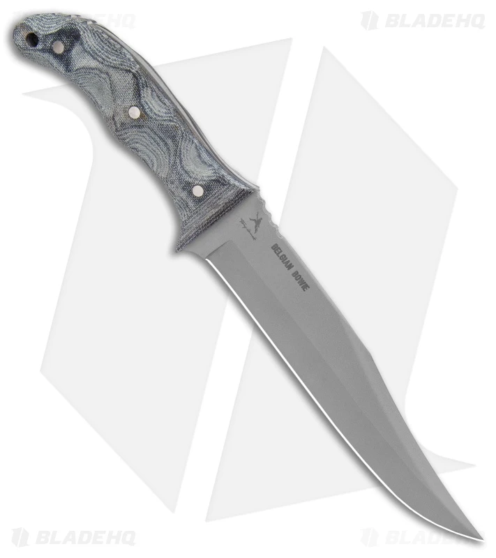 Condor Belgian Bowie Fixed Blade Knife Micarta W/ Leather Sheath (7.7" BB) 2 Condor Belgian Bowie Fixed Blade Knife Micarta W/ Leather Sheath (7.7" BB) - Image 2