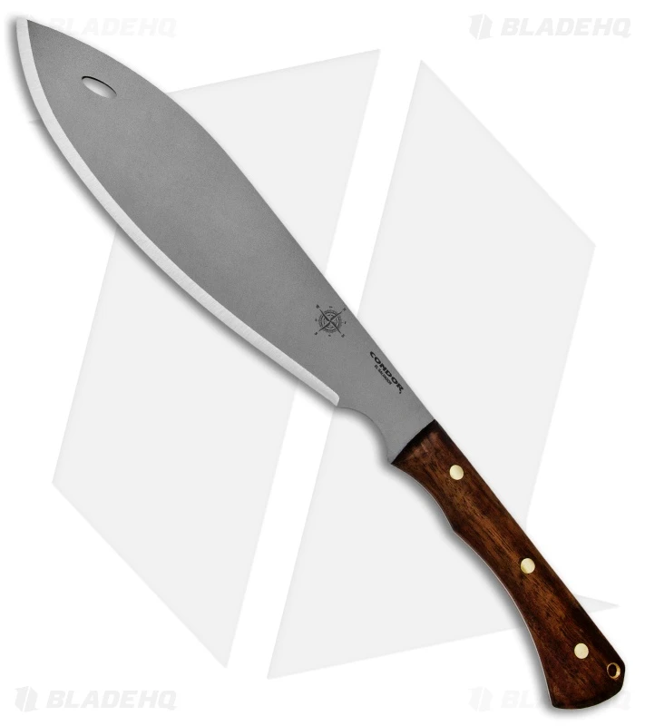 Condor Polar North Machete Fixed Blade Walnut W/ Leather Sheath (11.7" BB) 1 Condor Polar North Machete Fixed Blade Walnut W/ Leather Sheath (11.7" BB)