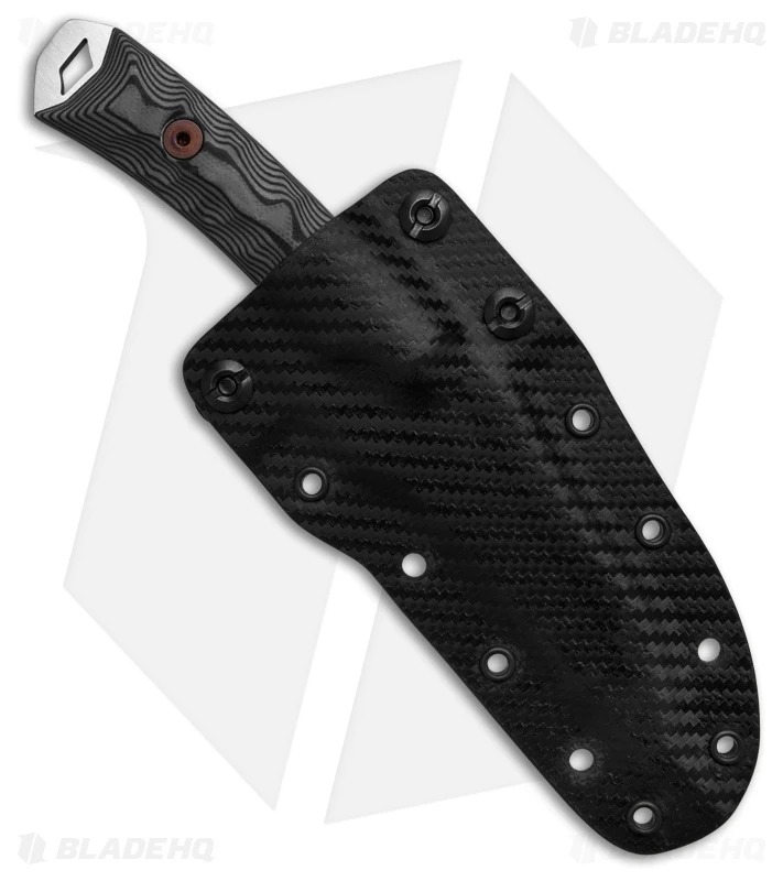 Dawson Knives Revelation MagnaCut Fixed Blade Knife Black/Gray G-10 (2.8" Satin) 3 Dawson Knives Revelation MagnaCut Fixed Blade Knife Black/Gray G-10 (2.8" Satin) - Image 3