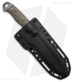 Dawson Knives Wilderness Gen 2 Fixed Blade Knife Black/Green G-10 (4.5" Monsoon) -Knife Craft Store Dawson Knives Wilderness Gen2 Fixed Blade Knife Black Green G 10 4in Monsoon BHQ 211739 td side large