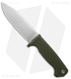 Demko Knives Freereign USA Made Clip Point Knife OD Green TPR (5" SW CPM 3V)