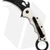 FOX Knives Karambit FoldingLiner Lock Knife White G-10 (2.5" Black)