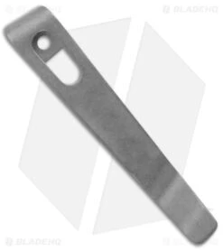 Flytanium Pocket Clip For STANDARD SIZE Boker Kalashnikov - Stonewashed Titanium