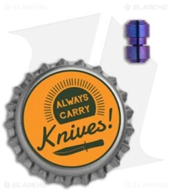 Flytanium Titanium Thumbstud Set For Benchmade Knives -Knife Craft Store Flytanium Ti Thumbstud Set Benchmade Knives BHQ 113170 jr purple bottlecap large