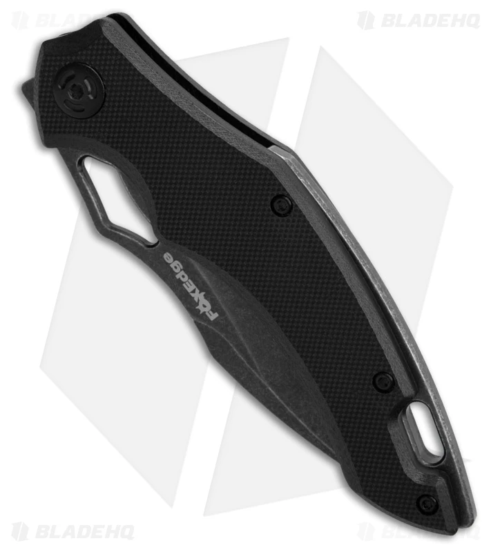 Fox Edge Sparrow Liner Lock Knife Black G-10 (3.5" Black Stonewash) FE-034 2 Fox Edge Sparrow Liner Lock Knife Black G-10 (3.5" Black Stonewash) FE-034 - Image 2