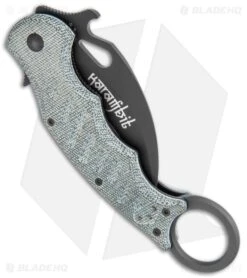 Fox Knives Karambit Folding Knife Black Micarta (3.1" Black) FOX479MIB -Knife Craft Store Fox Knives Karambit Black Micarta black FOX479MIB BHQ 118525 jr side large