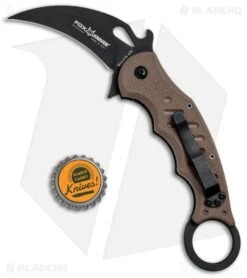 Fox Knives Karambit Folder Knife Dark Earth G-10 (3.1" Black) 479E -Knife Craft Store Fox Knives Karambit Dark Earth G 10 Black FOX479E BHQ 47621 jr bottlecap large