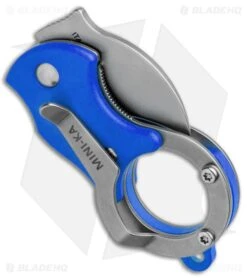 Fox Knives Mini-KA Linerlock Karambit Knife Blue (1" Bead Blast) FX-535 BL -Knife Craft Store Fox Knives Mini KA LL Karambit Blue BB 01FX323 BHQ 88123 jr side large