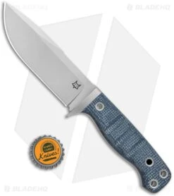 Fox Knives Perser FX-103 MB Fixed Blade Knife Black Micarta (4.5" Bead Blast) -Knife Craft Store Fox Knives Perser FX 103 MB Fixed Blade Black Micarta BB BHQ 121754 jr bottlecap large