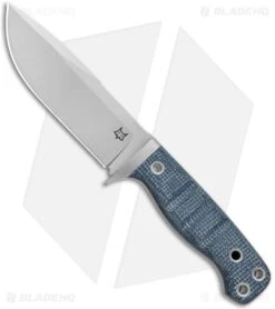 Fox Knives Perser FX-103 MB Fixed Blade Knife Black Micarta (4.5" Bead Blast)