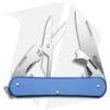 Fox Knives Vulpis 4-in-1 Slipjoint Knife Blue Alum (2.2" Polish) FX-VP130-F4 SB