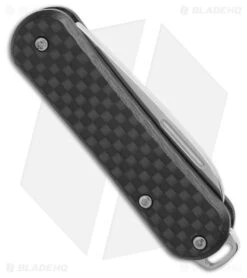 Fox Knives Vulpis Slipjoint Knife Carbon Fiber (1.8" Polished) FX-VP108 CF -Knife Craft Store Fox Knives Vulpis Slipjoint Knife Carbon Fiber 1.8in Polished BHQ 179895 hd side large