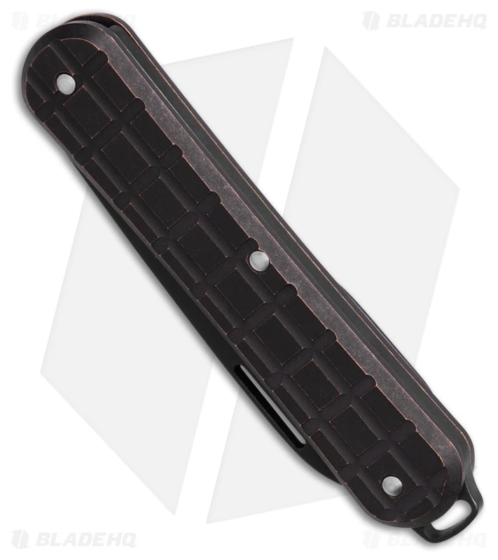 Fox Knives Vulpis Slipjoint Knife Grenade Bronze Titanium (2.2" Black Stonewash) 2 Fox Knives Vulpis Slipjoint Knife Grenade Bronze Titanium (2.2" Black Stonewash) - Image 2