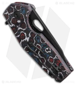 Fox Suru Liner Lock Knife Nebula Carbon Fiber (2.3" Black) -Knife Craft Store Fox Suru Liner Lock Knife Nebula Carbon Fiber 2in Black BHQ 192336 td side large