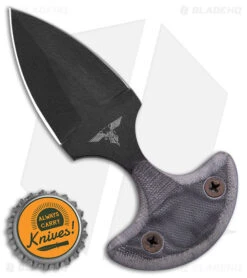GTI Push Dagger Knife Gray Micarta (2.6" Black) -Knife Craft Store GTI Push Dagger Gray Micarta Black BHQ 158120 jr bottlecap large
