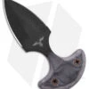 GTI Push Dagger Knife Gray Micarta (2.6" Black)