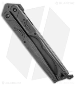 Gerber Doubledown QuadLock Folding Machete Knife Black (6.8" Black) -Knife Craft Store Gerber Doubledown QuadLock Knife Black 6.75 Black 30 001530N BHQ 105512 LS Spine large