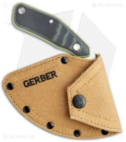 Gerber Downwind Ulu Fixed Blade Knife Flat Sage Green G-10 (3.5" SS) 30-001824 6 Gerber Downwind Ulu Fixed Blade Knife Flat Sage Green G-10 (3.5" SS) 30-001824 -Knife Craft Store Gerber Downwind Ulu Flat Sage Green G 10 SS BHQ 120852 jr sheath large