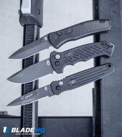 Gerber Auto 06 Automatic Knife Black Aluminum (3.6" Black) -Knife Craft Store Gerber Empower Automatic Knife Black Armor Grip Black 30 001321 BHQ 81302 kp bike rack web large