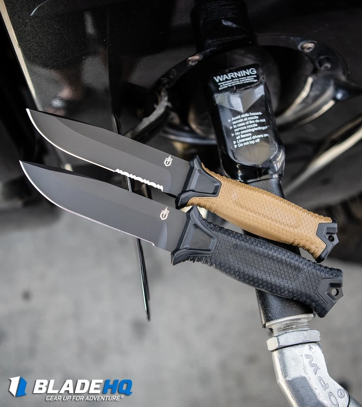 Gerber StrongArm Fixed Blade Knife Black (4.8" Black) 30-001038 4 Gerber StrongArm Fixed Blade Knife Black (4.8" Black) 30-001038 - Image 4