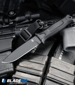 Gerber StrongArm Fixed Blade Knife Black (4.8" Black) 30-001038 6 Gerber StrongArm Fixed Blade Knife Black (4.8" Black) 30-001038 -Knife Craft Store Gerber StrongArm Fixed Blade Knife Black Black 30 001038 BHQ 27042 kp pew pew web large