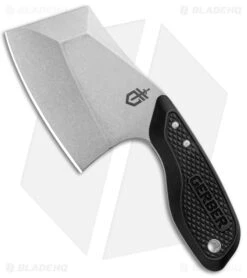 Gerber Tri-Tip Mini Cleaver Fixed Blade Knife Black Al (2" Black)