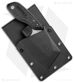 Gerber Tri-Tip Mini Cleaver Fixed Blade Knife Black Al (2" Black) -Knife Craft Store Gerber Tri Tip Mini Cleaver Black SW 30 001693 BHQ 94219 jr sheath large