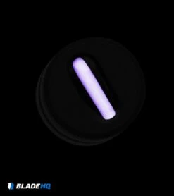 Flytanium + Glow Rhino Tritium Black Ti Thumbstud For Benchmade Knives -Knife Craft Store Glow Rhino Purple large 1