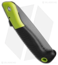 HME 5.5" Mini Folding Saw Black/Green Rubberized ABS (Carbon Steel) HME00107 -Knife Craft Store HME Mini Folding Saw BHQ 112458 td side large