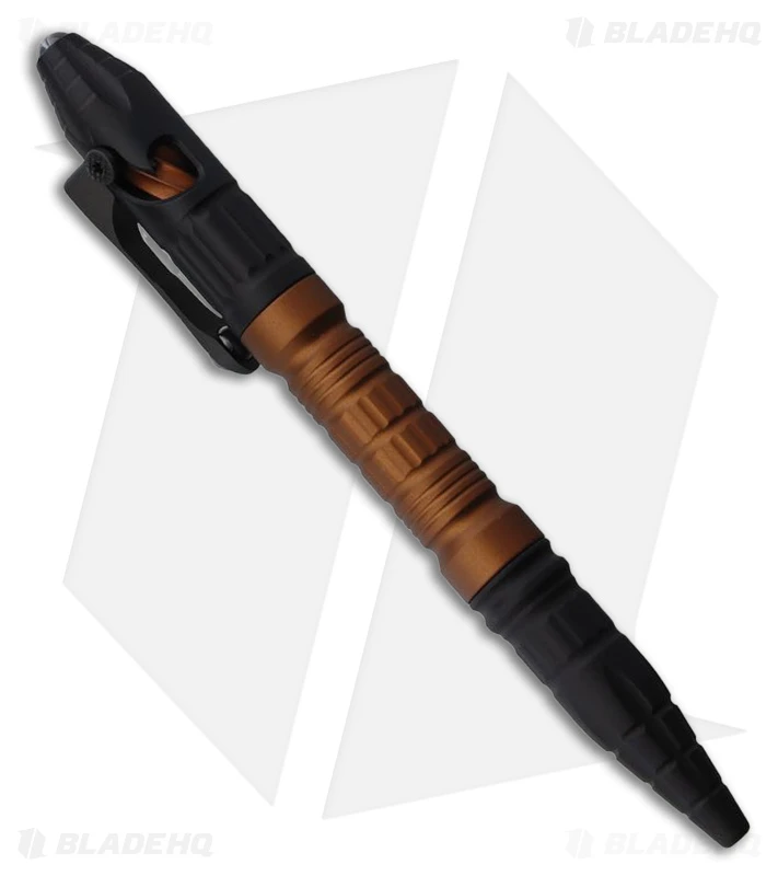Heretic Knives Thoth Tactical Pen Black Aluminum - Brown 1 Heretic Knives Thoth Tactical Pen Black Aluminum - Brown