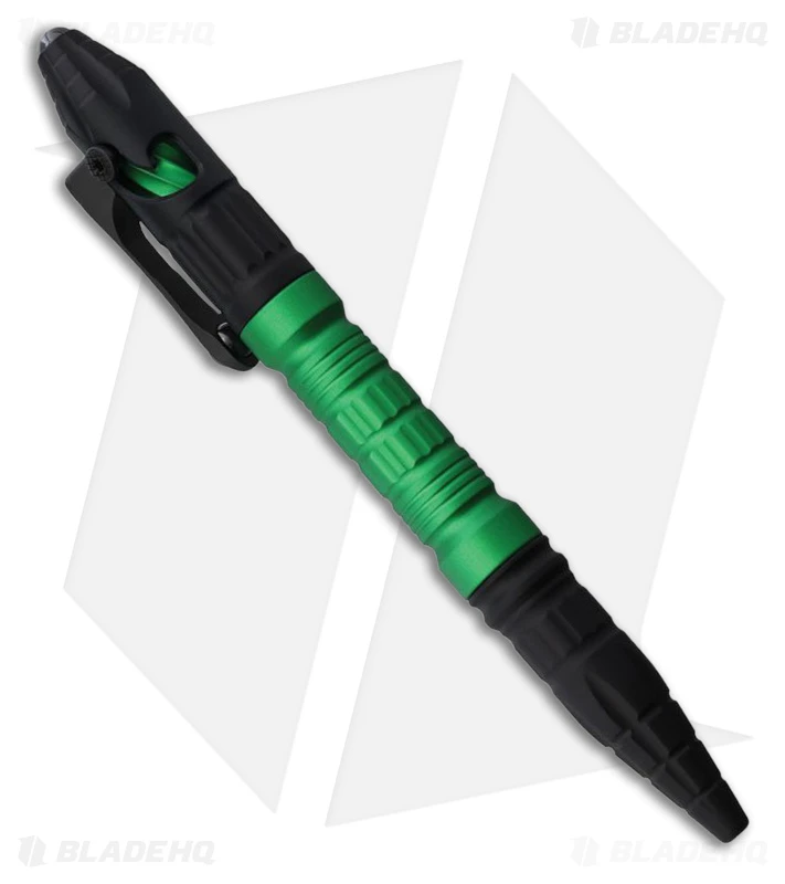 Heretic Knives Thoth Tactical Pen Black Aluminum - Green 1 Heretic Knives Thoth Tactical Pen Black Aluminum - Green