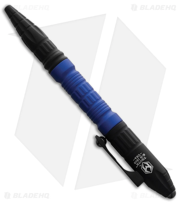 Heretic Knives Thoth Tactical Pen Black Aluminum - Blue 1 Heretic Knives Thoth Tactical Pen Black Aluminum - Blue
