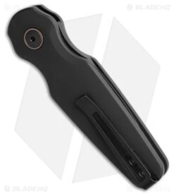 Hogue Ballista II Automatic Knife Black Aluminum + Ultem (2.6" Black MagnaCut) -Knife Craft Store Hogue Ballista II Automatic Knife Black Aluminum Ultem 2in Black MagnaCut BHQ 213156 td side large