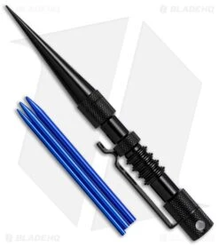 Jig Pro Shop Knotter's Tool Black Aluminum Fid + 3 Blue Stitching Needles