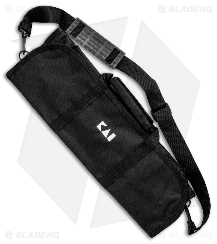 KAI 8 Slot Padded Knife Case - Black KA0880 1 KAI 8 Slot Padded Knife Case - Black KA0880