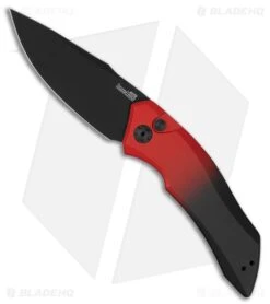 Kershaw Launch 1 Automatic MagnaCut Knife Red/Black Aluminum (3.4" Black)