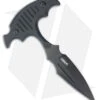 Kubey Knives Medusa Push Dagger Fixed Blade Knife Black G-10 (3.7" Black SW)