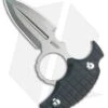 Kubey Knives Cavy Fixed Blade Push Dagger Knife Black G-10 (2.25" Stonewash)