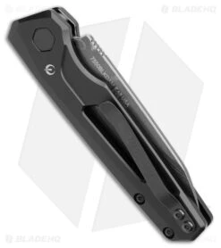 Kershaw Auto Launch 11 Black Aluminum Automatic Knife (2.75" Damascus) 7550DAM -Knife Craft Store Kershaw Auto Launch 11 Black Aluminum Damascus BHQ 175624 jr side large