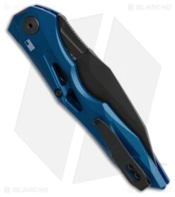 Kershaw Launch 13 Automatic Knife Blue Aluminum (3.5" Black) 5 Kershaw Launch 13 Automatic Knife Blue Aluminum (3.5" Black) -Knife Craft Store Kershaw Auto Launch 13 Button Lock BHQ 191193 td side large